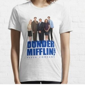 THE OFFICE Dunder Mifflin Short Sleeve Shirt Size Large